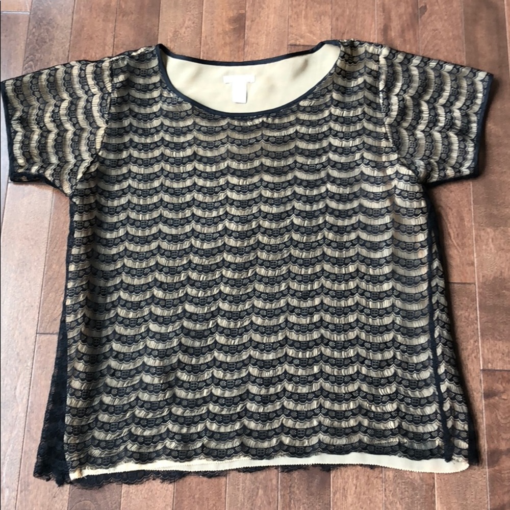 J. Crew Lace Tee